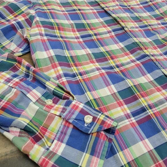 Cremieux Classic Slim Fit Stretch Oxford Long Sleeve Button Down Shirt Size L - Picture 3 of 9